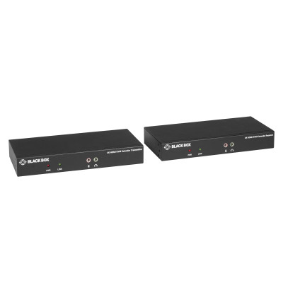 Black Box KVXLCHF-100-SFP-BUN1 KVM Extender Kit Bundle, 4K, HDMI, USB 2.0, Serial, Audio, Local Video